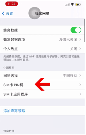 哈尔滨苹果14维修网分享如何给iPhone14的SIM卡设置密码 