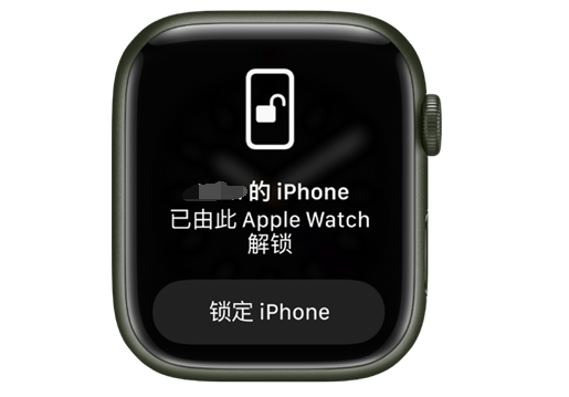 哈尔滨苹果手机维修分享用 AppleWatch 解锁配备面容 ID 的 iPhone方法 