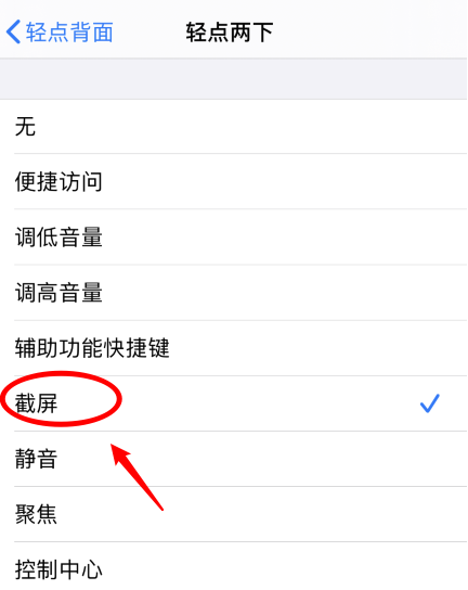 哈尔滨苹果手机维修分享iPhone12如何启用双击截屏 